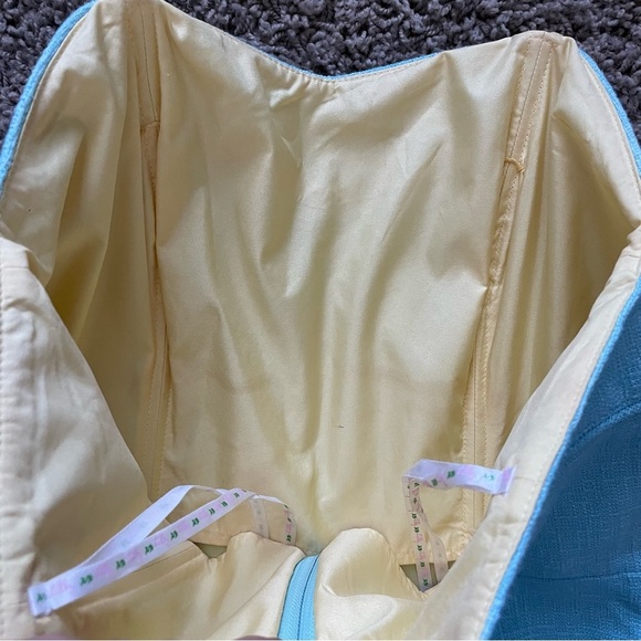 Lilly Pulitzer Bibi Tweed Strapless Mini Dress in Skye Blue Sz 2 Southern - Picture 3 of 15